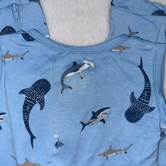 NWT Kyte Stream Shark Romper